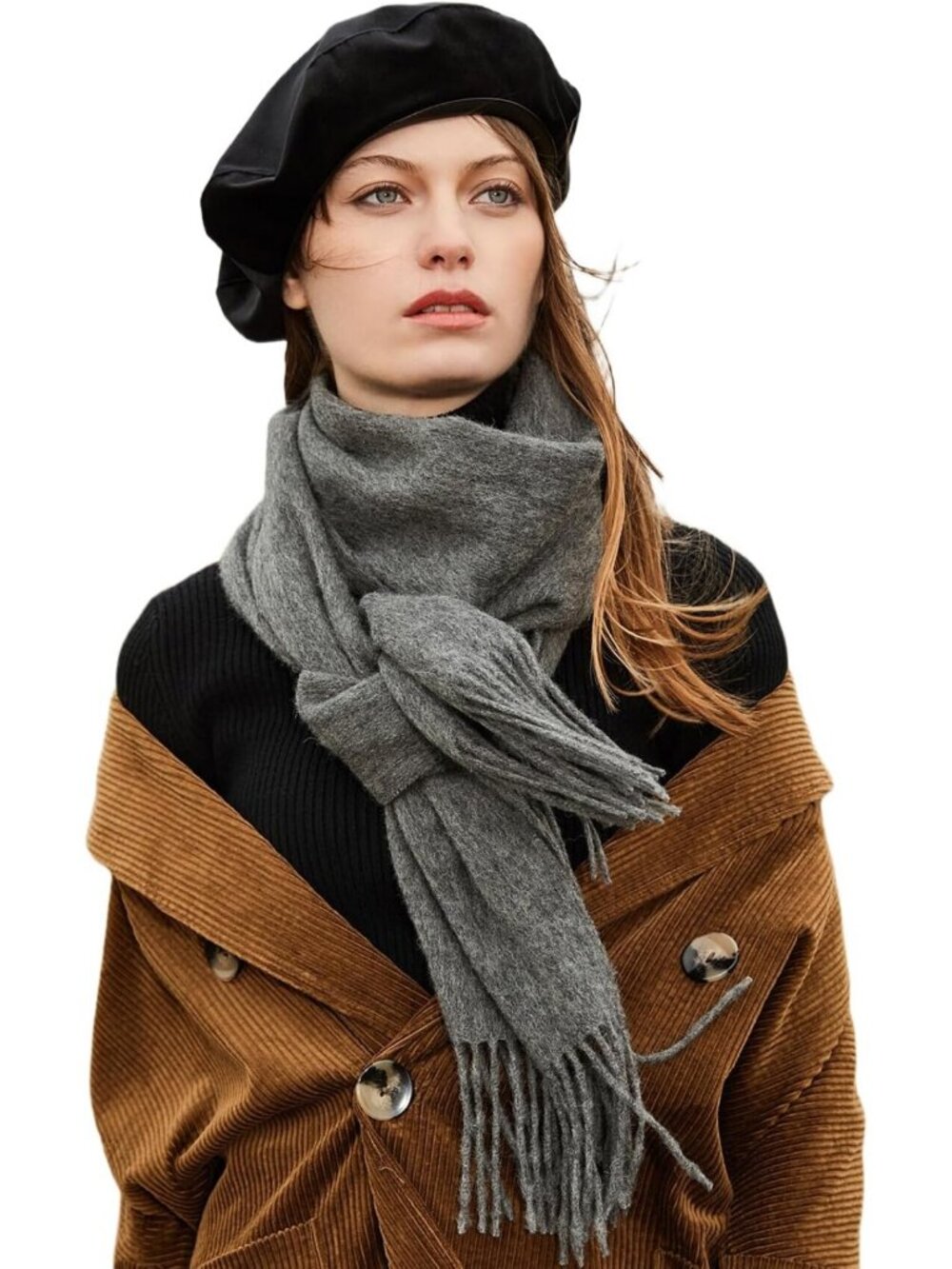 Luxurious 100% Merino Wool Scarf | Soft Cashmere Feel Unisex Shawl Accessory